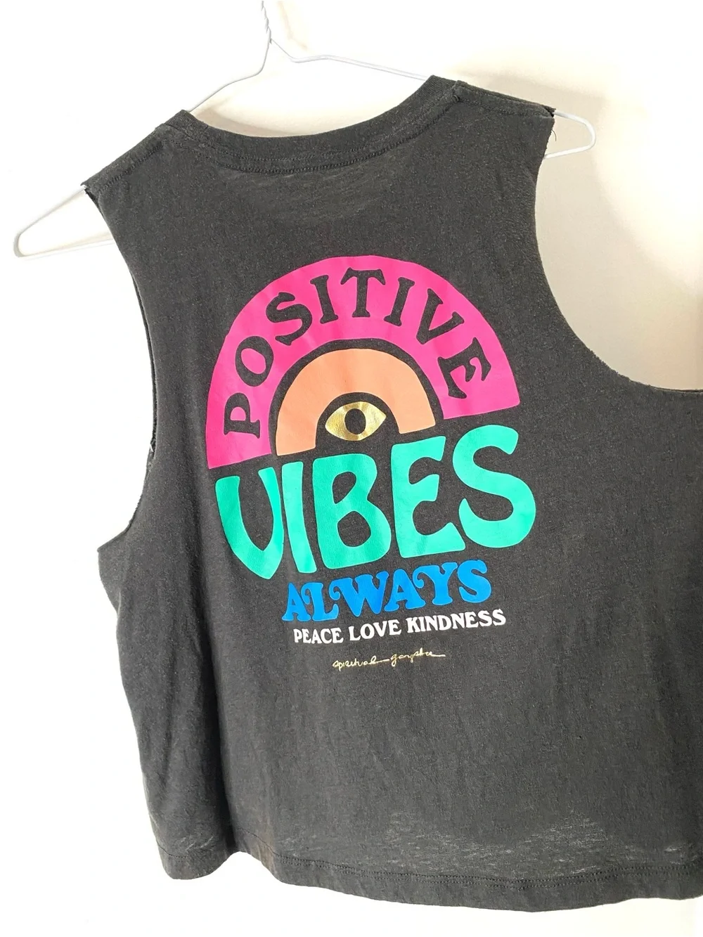 Spiritual Gangster Peace Love Kindness Muscle Tank Positive Vibes Graphic - Picture 5 of 8